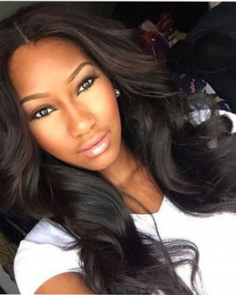 LIGHT BROWN Deep Wave Wigs. Synthetic hair wigs. Heat resistant.