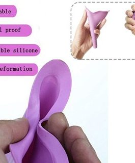 Pack of 2 (TWO) Portable Female Urination Device for Travel, Outdoors, Camping, Stand Up Pee Toilet, Urinals for Girls, Women. Reusable, spill proof, flexible, silicone